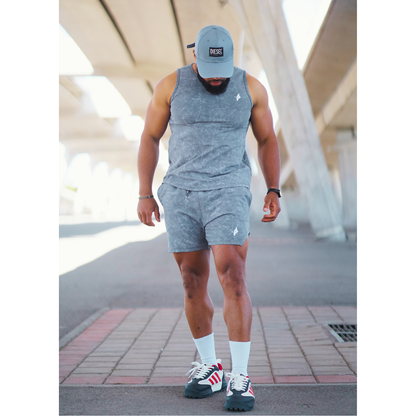 THE WOLFZ – Conjunto Camiseta sin Mangas y Short Arctic Marble Edition