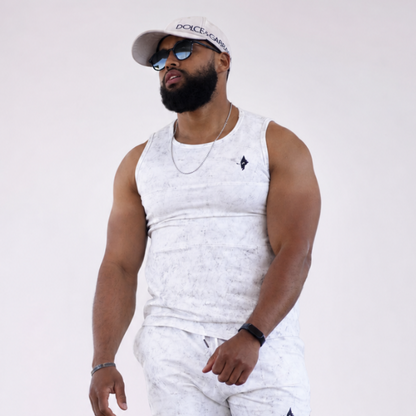THE WOLFZ – Conjunto Camiseta sin Mangas y Short Arctic Marble Edition
