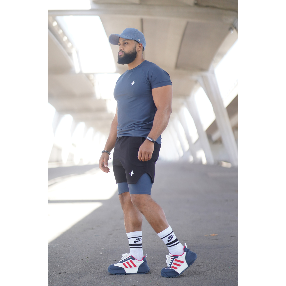 THE WOLFZ – Conjunto Camiseta y Shorts Compresivo