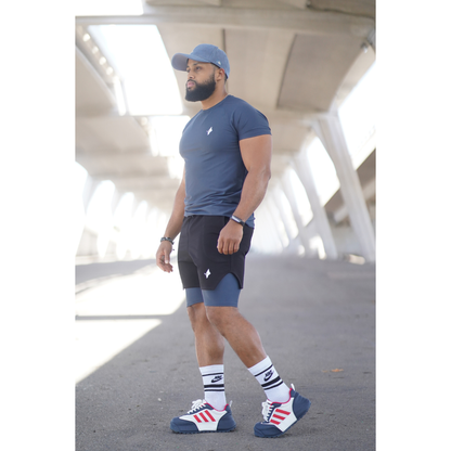 THE WOLFZ – Conjunto Camiseta y Shorts Compresivo