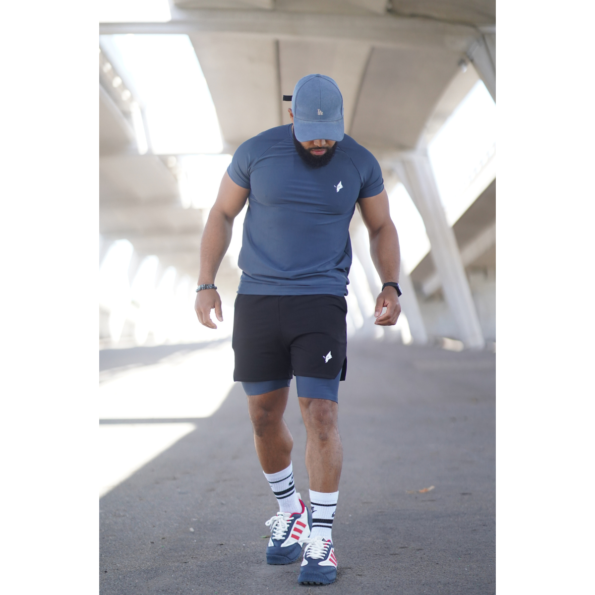 THE WOLFZ – Conjunto Camiseta y Shorts Compresivo