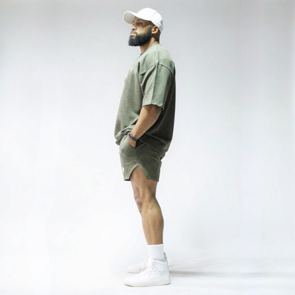 THE WOLFZ – Conjunto Camiseta Oversize y Short Elite Move